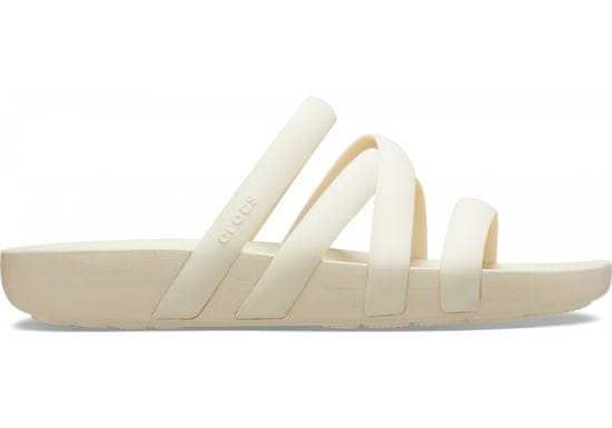 Crocs Splash Strappy Sandals pro ženy, 36-37 EU, W6, Sandály, Pantofle, Bone, Béžová, 208217-2Y2