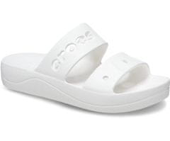 Crocs Baya Platform Sandals pro ženy, 39-40 EU, W9, Sandály, Pantofle, White, Bílá, 208188-100