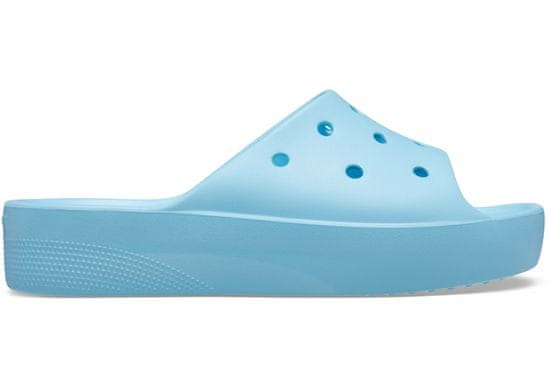 Crocs Classic Platform Slides pro ženy, 38-39 EU, W8, Pantofle, Sandály, Arctic, Modrá, 208180-411