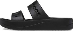 Crocs Baya Platform Sandals pro ženy, 36-37 EU, W6, Sandály, Pantofle, Black, Černá, 208188-001