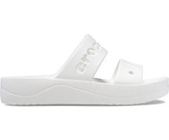 Crocs Baya Platform Sandals pro ženy, 39-40 EU, W9, Sandály, Pantofle, White, Bílá, 208188-100