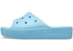 Crocs Classic Platform Slides pro ženy, 38-39 EU, W8, Pantofle, Sandály, Arctic, Modrá, 208180-411