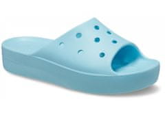 Crocs Classic Platform Slides pro ženy, 38-39 EU, W8, Pantofle, Sandály, Arctic, Modrá, 208180-411