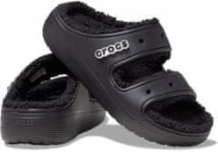 Crocs Classic Cozzzy Sandals Unisex, 41-42 EU, M8W10, Bačkory, Pantofle, Black/Black, Černá, 207446-060