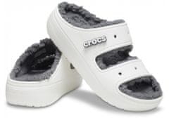 Crocs Classic Cozzzy Sandals Unisex, 39-40 EU, M7W9, Bačkory, Pantofle, White, Bílá, 207446-100