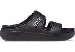 Crocs Classic Cozzzy Sandals Unisex, 36-37 EU, M4W6, Bačkory, Pantofle, Black/Black, Černá, 207446-060