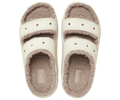 Crocs Classic Cozzzy Sandals Unisex, 39-40 EU, M7W9, Bačkory, Pantofle, Bone/Mushroom, Béžová, 207446-2YC