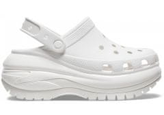 Crocs Classic Mega Crush Clogs Unisex, 38-39 EU, M6W8, Pantofle, Dřeváky, White, Bílá, 207988-100