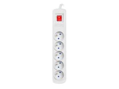 Armac SURGE PROTECTOR ARC5 3M 5X FRENCH OUTLETS GREY