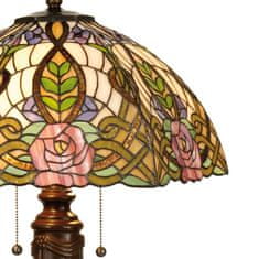 Clayre & Eef Stolní lampa Tiffany ROSE 5LL-5370