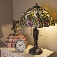 Clayre & Eef Stolní lampa Tiffany ROSE 5LL-5370