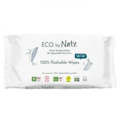 ECO by Naty ECO vlhčené ubrousky Naty bez vůně - splachovatelné (56 ks)