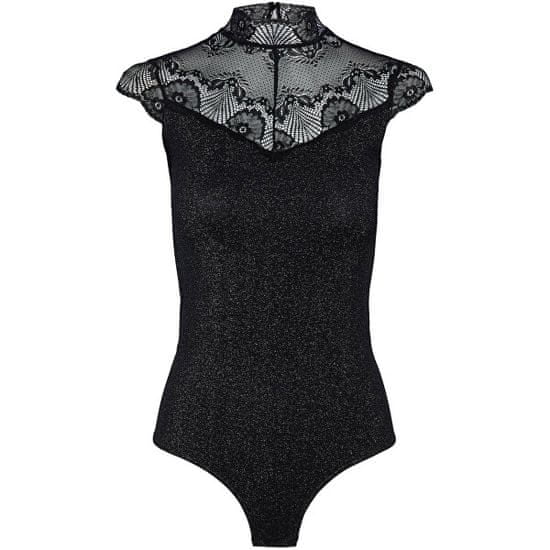 Pieces Dámské body PCNAYA 17143703 Black GLITTER