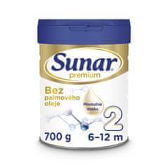 Sunar Premium 2 pokračovací kojenecké mléko 700 g