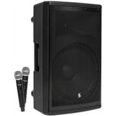 Stagg AS15B, mobilní 15" zvukový systém MP3/BT/USB/TWS/2x UHF, 200W