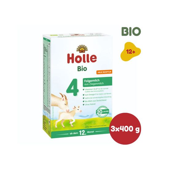 Holle Bio mléčná výživa pokračovací na bázi kozího mléka - 4 - 400g x 3 ks