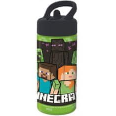 Stor Sportovní láhev na pití Minecraft s brčkem