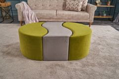 Atelier Del Sofa Taburet Alya Puf - Green, Mink, Zelená, Norková