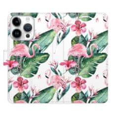 iSaprio Flipové pouzdro - Flamingos Pattern pro Apple iPhone 15 Pro