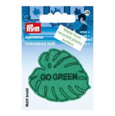 PRYM Nášivka recyklovaná, list go green, nažehlovací