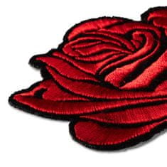 PRYM Nášivka růže, nažehlovací, červená/černá