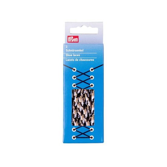PRYM Kulaté tkaničky outdoorové, 5 mm, 150 cm, černé/bílé/béžové
