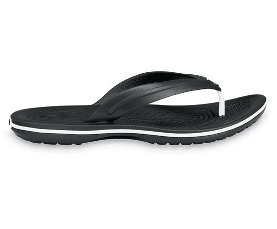 Crocs Crocband Flip-Flops Unisex, 43-44 EU, M10W12, Žabky, Pantofle, Sandály, Black, Černá, 11033-001