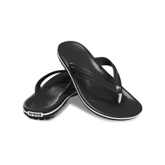 Crocs Crocband Flip-Flops Unisex, 37-38 EU, M5W7, Žabky, Pantofle, Sandály, Black, Černá, 11033-001