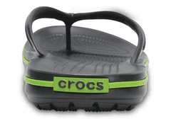 Crocs Crocband Flip-Flops Unisex, 41-42 EU, M8W10, Žabky, Pantofle, Sandály, Graphite/Volt Green, Šedá, 11033-0A1