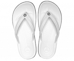 Crocs Crocband Flip-Flops Unisex, 39-40 EU, M7W9, Žabky, Pantofle, Sandály, White, Bílá, 11033-100