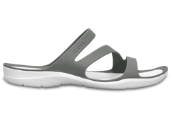 Crocs Swiftwater Sandals pro ženy, 42-43 EU, W11, Sandály, Pantofle, Smoke/White, Šedá, 203998-06X