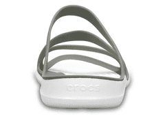 Crocs Swiftwater Sandals pro ženy, 42-43 EU, W11, Sandály, Pantofle, Smoke/White, Šedá, 203998-06X