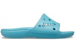 Crocs Classic Slides Unisex, 36-37 EU, M4W6, Pantofle, Sandály, Turq Tonic, Modrá, 206121-4ST