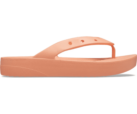 Crocs Classic Platform Flip-Flops pro ženy, 41-42 EU, W10, Žabky, Pantofle, Sandály, Papaya, Oranžová, 207714-83E