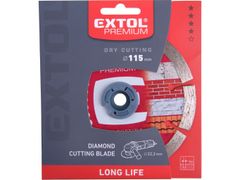 Extol Premium Kotouč diamantový řezný, segmentový Long Life - suché řezání, 115x22,2x2mm