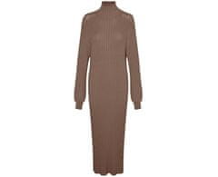 Vero Moda Dámské šaty VMWIELD Slim Fit 10296782 Brown Lentil (Velikost S)