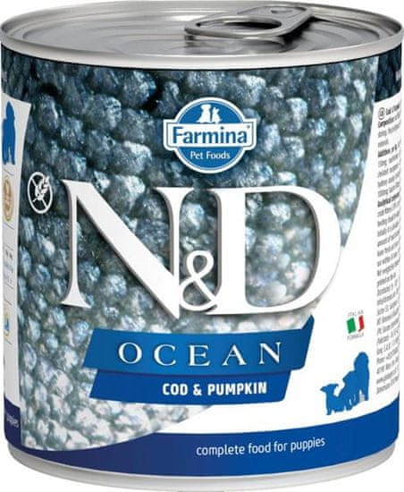 N&D OCEAN Dog konz. Cod & Pumpkin Puppy 285 g