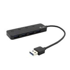 USB 3.0 HUB 4-port s vypínačem On/Off, LED indikace