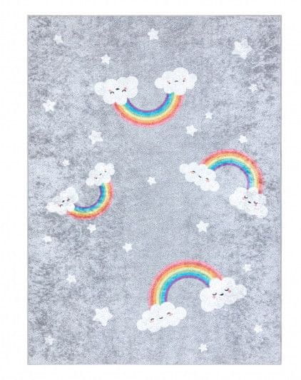 Dywany Łuszczów Dětský kusový koberec Junior 52063.801 Rainbow grey