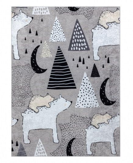 Dywany Łuszczów Dětský kusový koberec Junior 51974.802 Bears grey