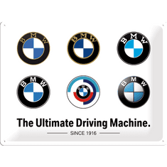 NOSTALGIC-ART Retro cedule plech 30 x 40 cm BMW (Logo Evolution)