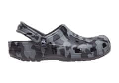 Crocs Classic Printed Camo Clogs pro muže, 46-47 EU, M12, Pantofle, Dřeváky, Slate Grey/Multi, Šedá, 206454-0IE