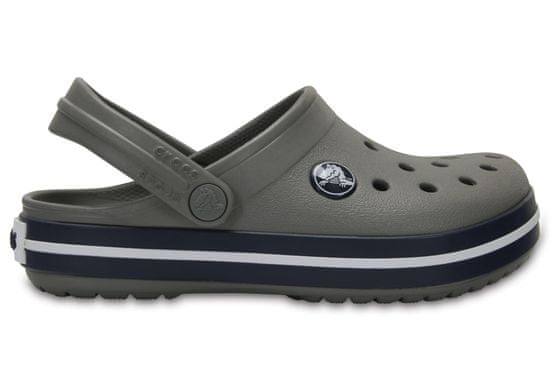 Crocs Crocband Clogs pro děti, 27-28 EU, C10, Pantofle, Dřeváky, Smoke/Navy, Šedá, 207005-05H