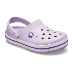 Crocs Crocband Clogs pro děti, 25-26 EU, C9, Pantofle, Dřeváky, Lavender/Neon Purple, Fialová, 207005-5P8