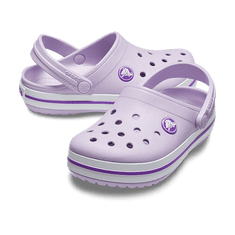 Crocs Crocband Clogs pro děti, 25-26 EU, C9, Pantofle, Dřeváky, Lavender/Neon Purple, Fialová, 207005-5P8