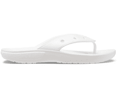 Crocs Classic Flip-Flops Unisex, 42-43 EU, M9W11, Žabky, Pantofle, Sandály, White, Bílá, 207713-100