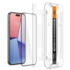 Spigen Ochranné Tvrzené Sklo Glas.Tr ”Ez Fit” Fc iPhone 15 Black