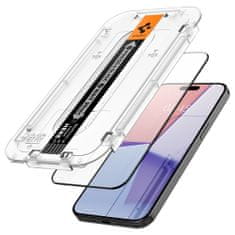 Spigen Ochranné Tvrzené Sklo Glas.Tr ”Ez Fit” Fc iPhone 15 Pro Black