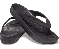 Crocs Classic Platform Flip-Flops pro ženy, 41-42 EU, W10, Žabky, Pantofle, Sandály, Black, Černá, 207714-001