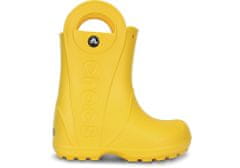 Crocs Handle It Rain Boots pro děti, 24-25 EU, C8, Holínky, Kozačky, Yellow, Žlutá, 12803-730
